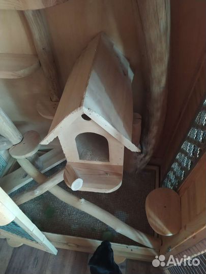 Клетка домик для кролика, грызунов, шиншилл, кошки