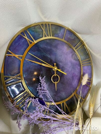 Настенные часы из эпоксидной смолы