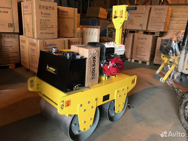 Виброкаток ручной двухвальцовый