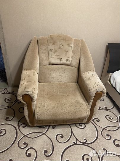 Угловой диван с креслом бу