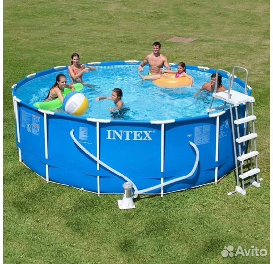 Каркасный бассейн Intex с фильтрацией и подогревом