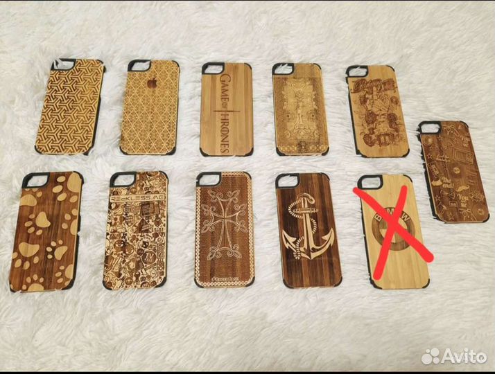 Чехлы с чистого дерева на iPhone 5/5s/6/6s/7/7s