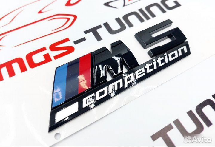 Шильдик M5 Competition черный надпись эмблема BMW