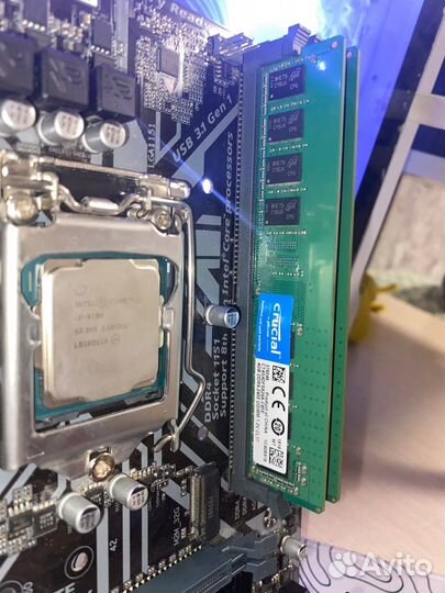 Комплект b360m d2v+Intel Core i3 8100+8gb+кулер