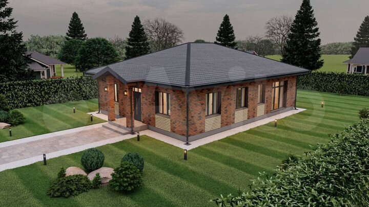 Коттедж 125 м² на участке 8 сот.