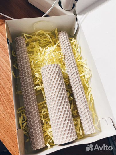 Свечи из вощины/ семейный очаг/аксессуары