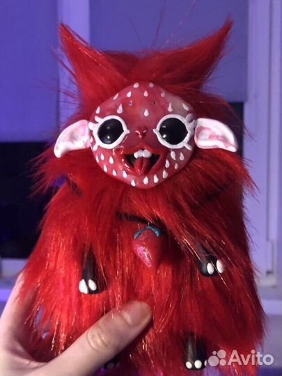 Игрушка ручной работы. Клубничный эльф