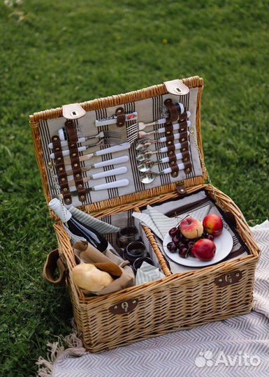 Корзина плетеная для фотосессии/пикника аренда