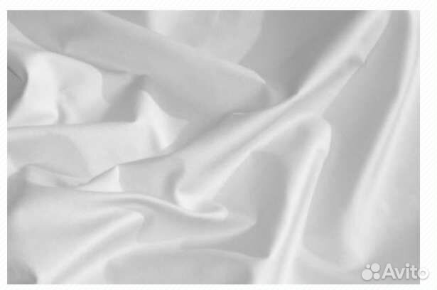 Постельное белье белое отельное сатин