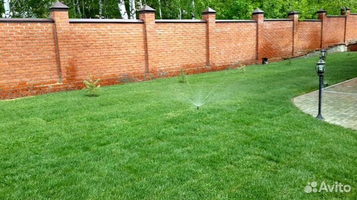 Укладка рулонного газона под ключ