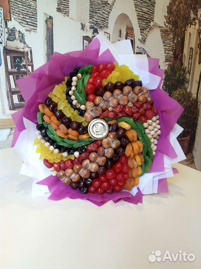 Съедобные букеты из сухофруктов