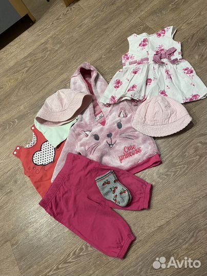 Вещи пакетом на девочку от 0 до 6 месяцев