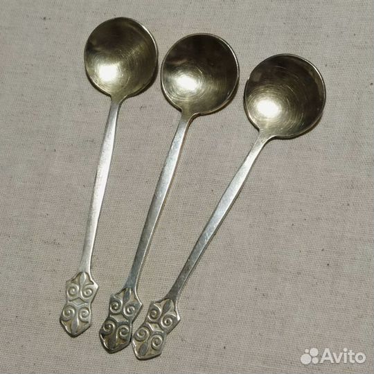 Ложки мельхиор СССР, золочение