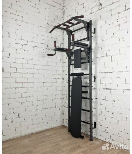 Шведская стенка + брусья-пресс и скамья