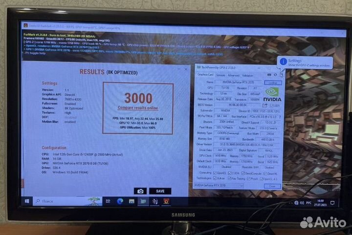 Видеокарта rtx 2070 8g