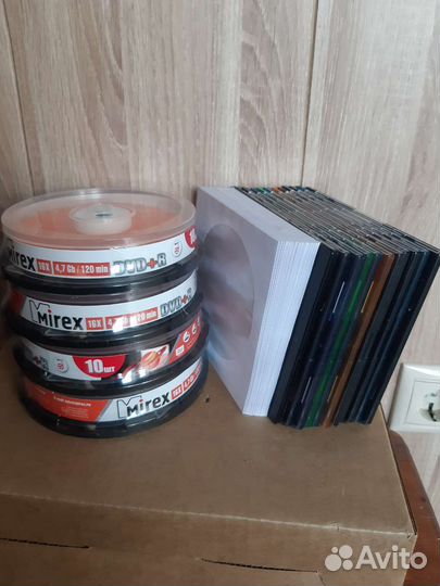 Диски DVD+R Mirex 4,7Gb по 10 шт