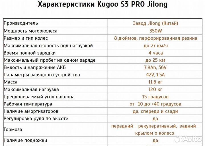 Электросамокат kugoo s3 jilong