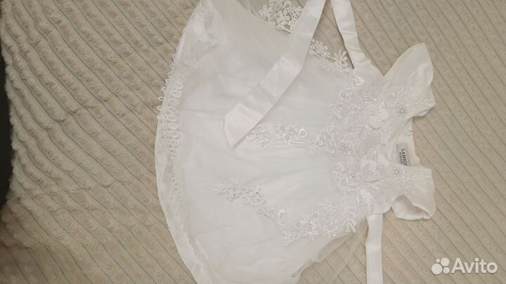 Платье нарядное для девочки 68-74 см