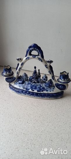 Фарфоровая посуда гжель
