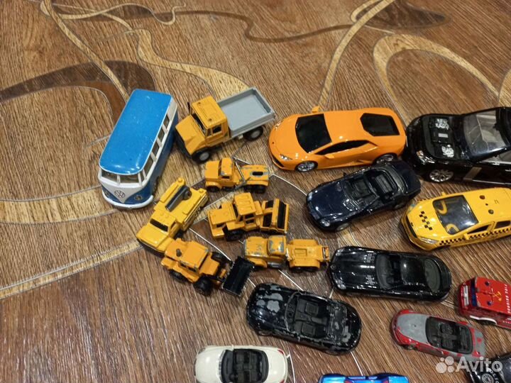 Машинки металлические модельки 29шт автотрек