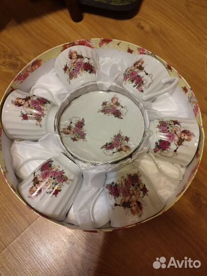 Фарфор Сервиз чайный подарочный на 6 персон