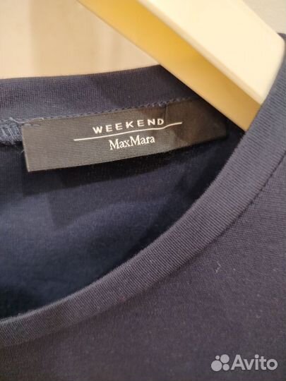 Max Mara weekend платье миди синее вискоза 44-46р