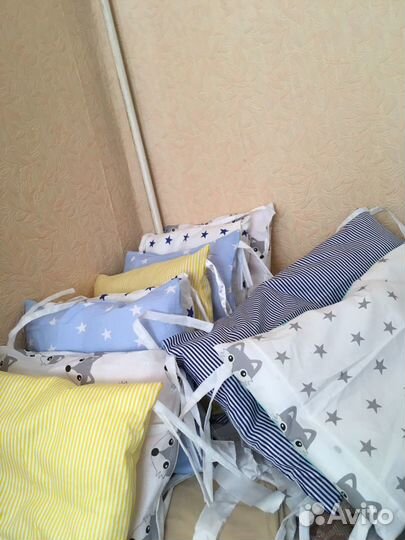 Бортики в детскую кроватку новые