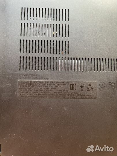 Ноутбук lenovo thinkpad x1 yoga gen 1