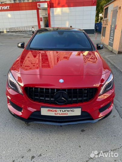 Решетка GT style черная Mercedes CLA 117 Мерседес