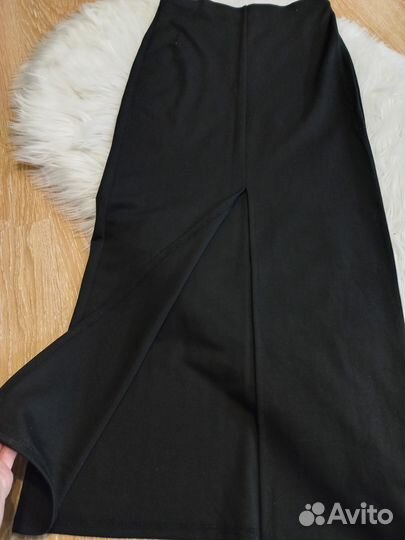 Юбка длинная с разрезом zarina 42 размер