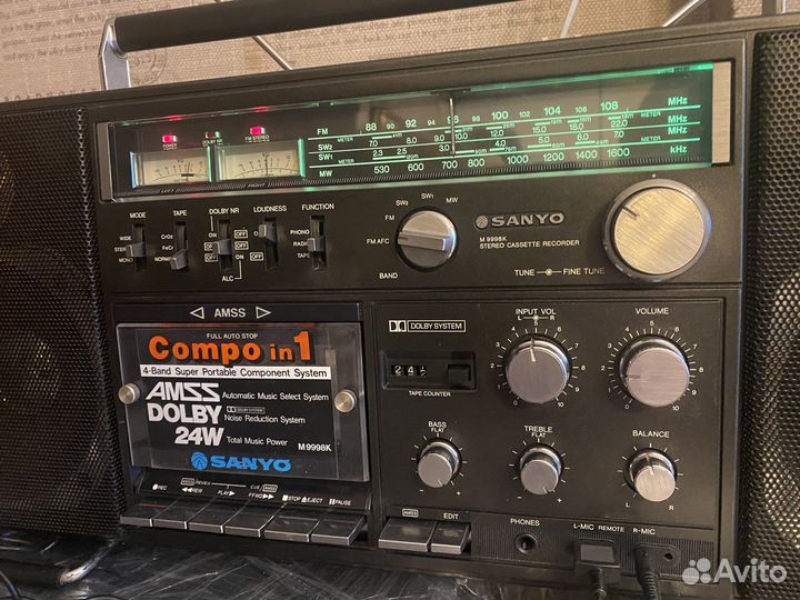 Магнитола Sanyo M9998K Япония (220в)