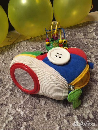 Мягкий ботинок со шнурками и зеркалом