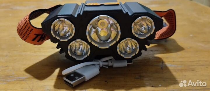 Новый фонарь налобный светодиодный