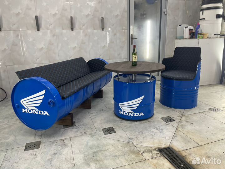 Мебель из бочек в стиле Лофт