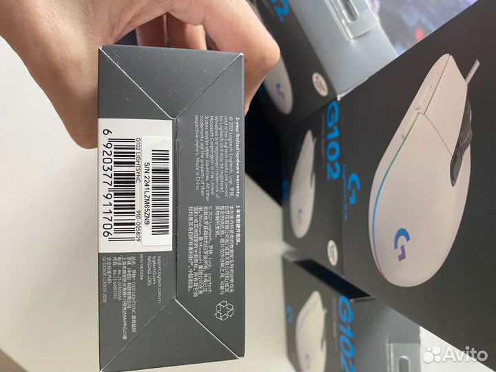 Новая игровая мышь Logitech G102 (оригинал)