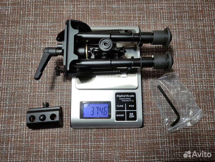 Сошки с рычагом, качалкой, реплика Harris