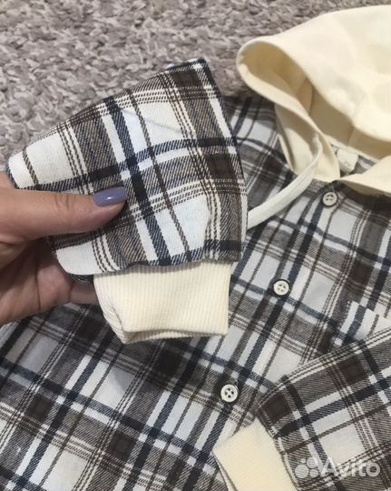 Рубашка в клетку детская