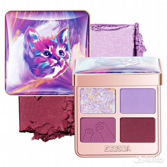 ZeeSea Тени для век Tipsy Kitty Eyeshadow Quad