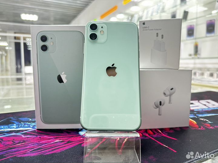 iPhone 11 256Gb Green оригинал идеал
