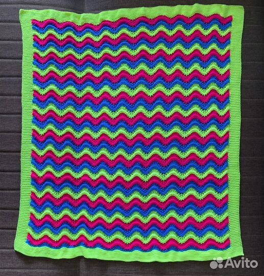 Детский плед для малышей новый ручной вязки