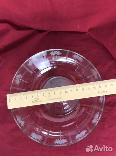 Ваза для фруктов на ножке СССР