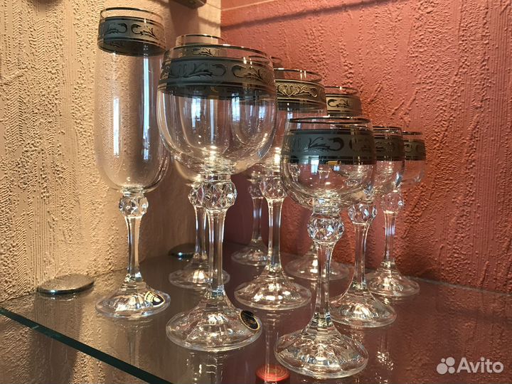 Набор бокалов Claudia Bohemia Crystal новый