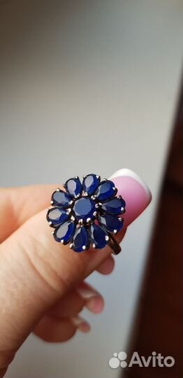 Комплект с сапфиром