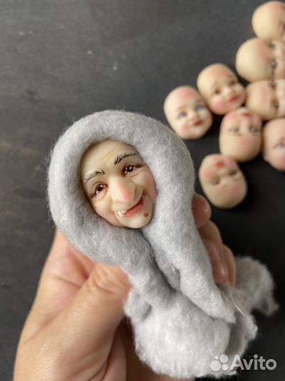 Личики для ватной игрушки