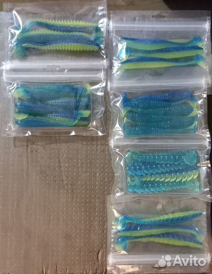 Силиконовые приманки Keitech, Lucky John, Frapp