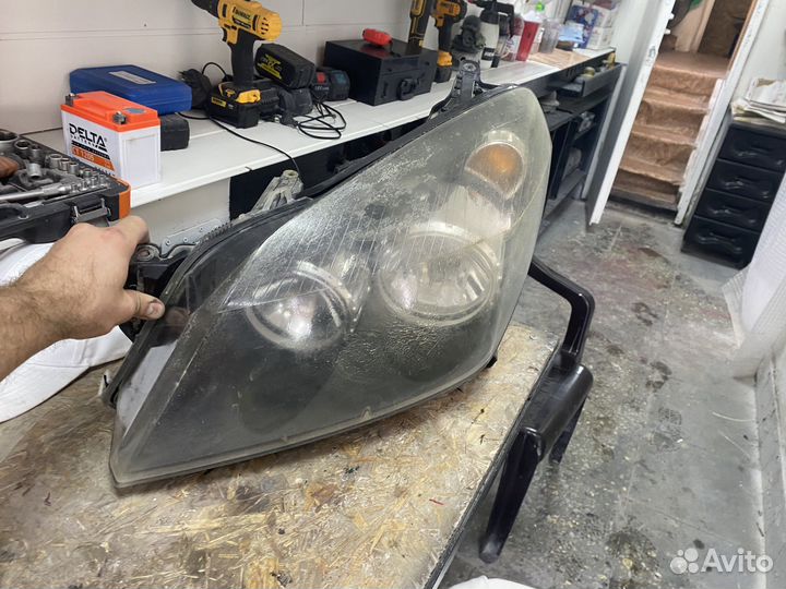 Opel astra h фара левая