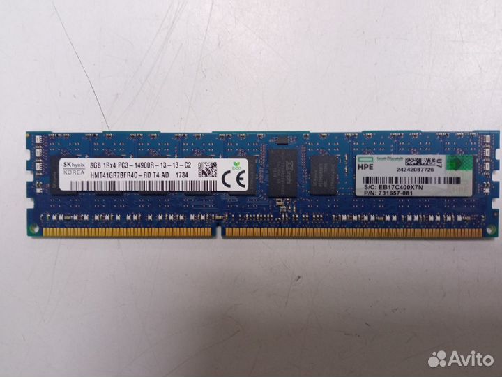Оперативная память DDR3 16Gb 1Rx4 PC3-14900R-13