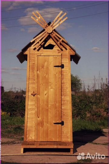 Дачный туалет с кошкой CNM