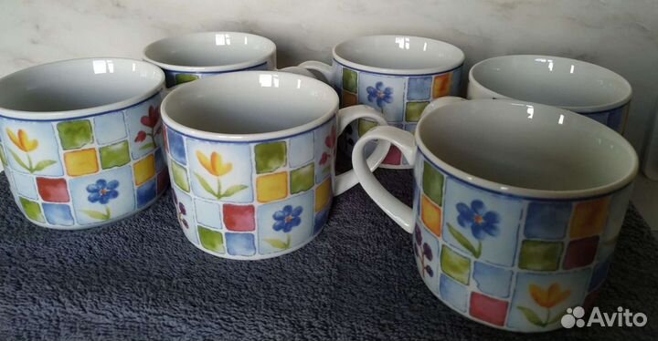 Чашки чайные 200 мл 6 штук