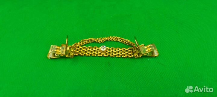 Редкая антикварная брошь на воротничок